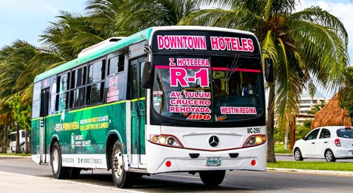 Traveling by Bus in the Riviera Maya