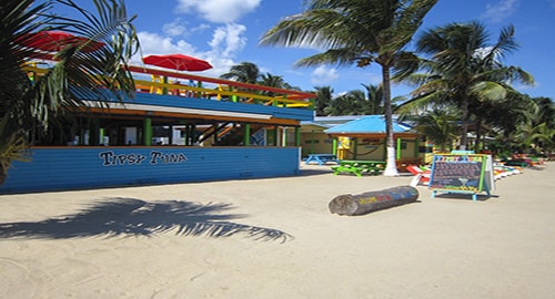 A Sidewalk Stroll in Beach Town Belize