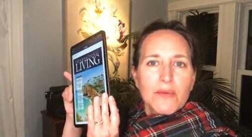 Jennifer Steven displaying IL January 2023 digital magazine